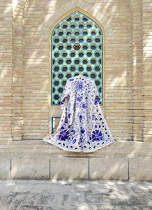 Veste courte et longue brodée à la main Suzani nouvelle veste brodée Kantha Suzani pour femmes tissée en gros couleur pastel OEM - Product Image 3