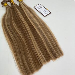 Extensions de cheveux humains brésiliens vierges Remy 100% Apohair Tracy V-Tip, sans traitement chimique, 100g, double trame, lisses - Product Image 4