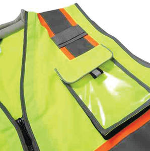 Chaleco DE SEGURIDAD reflectante impermeable de alta calidad, chaleco de trabajo de seguridad OEM personalizable con logotipo personalizado, chaleco reflectante - Product Image 5