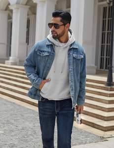 Men Hoodie Pullover Cotton <b>Fleece</b> <b>Sweatshirt</b> Oversized Fit Drop Shoulder Custom Logo Winter Streetwear Warm Comfy Wear - Product Image 2