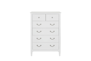 Commode moderne en bois rangement pour chambre à coucher Finley commode à 6 tiroirs prix raisonnable double coffre tiroirs blanc rangement à 6 tiroirs - Product Image 3