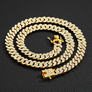 12Mm โซ่โลหะผสมคิวบาชุบทอง - Product Image 2