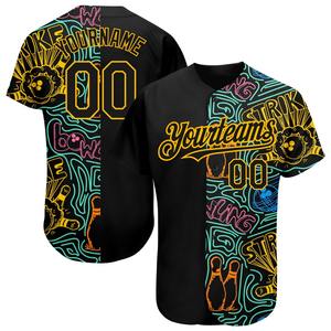 เสื้อเจอร์ซีย์เบสบอลของแท้ลาย3D สีสันสดใสพิมพ์ลายออกแบบได้ตามต้องการ - Product Image 1