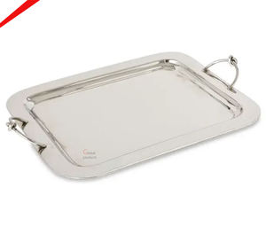 Plateau de service fini argent brillant le plus vendu pour hôtels et restaurants - Product Image 2