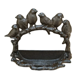 Comedero para pájaros de metal de latón AK con forma personalizada y logotipo de estilo moderno para jardín al aire libre y decoración del hogar - Product Image 3