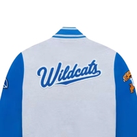 Blouson Bomber Universitaire pour Hommes Kentucky University Wildcats – Confort Premium Hiver en Polyester/Coton Tricoté Respirant avec Détail Lapin