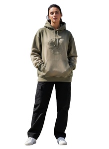 Sudadera con Capucha Personalizada OEM, Estilo Vintage, Lavado Ácido, Talla Grande, 100% Algodón, Felpa, Streetwear, para Hombre - Product Image 2