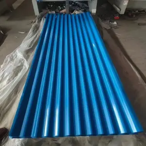 Tôle ondulée galvanisée prépeinte, panneau de toiture en acier HDGI revêtu de zinc pour la structure de bâtiments, toit, mur - Product Image 2