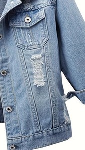 Meilleures tendances de veste en jean pour hommes Distressed Vintage Stylish and Durable Versatilité Maîtriser le look Vestes en jean pour hommes - Product Image 4