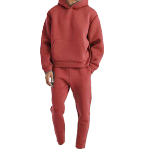 Conjuntos de Sudadera con Capucha y Pantalones Deportivos de Felpa para Hombre, Tallas Grandes, 100% Algodón Transpirable, Ecológicos, con Logotipo Personalizado, de Alta Calidad - Product Image 1