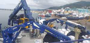 PUMACRANE, grúa de barco plegable hidráulica de 10 toneladas, grúa de cubierta marina de la mejor calidad para la empresa de astilleros Turquía, nuevo - Product Image 2