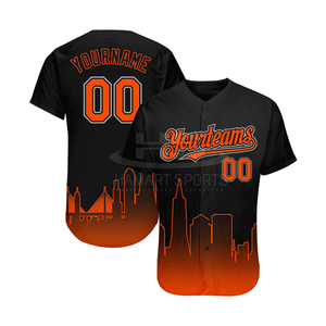 En stock Ropa deportiva Hombres Jersey de béisbol Material de alta calidad Medias mangas Cómodo Hombres Jersey de béisbol - Product Image 6