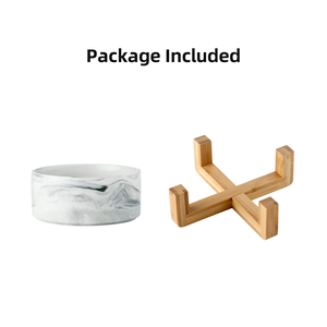 Eco-Friendly Resin <b>Raised</b> Food & Water <b>Bowl</b> with Stable Stand Leak Proof & Waterproof for <b>Dogs</b> & Cats - Product Image 3