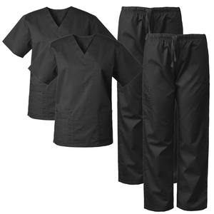 Gommage médical tissé mince pour femmes costume d'infirmière Salon de beauté porter des uniformes médicaux extensibles ensembles imprimés à la main gommages d'hôpital - Product Image 5