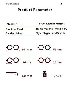نظارات قراءة معدنية بيضاوية جديدة نظارات قراءة ثلاثية الأبعاد من الدانتيل بدون إطار نظارات قراءة بدون ذراع نظارات قراءة بدون إطار للنساء بالجملة - Product Image 5