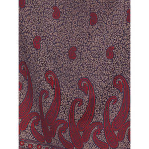 Écharpe et châle ethnique pour femme KRITI bleu marine en acrylique/viscose et laine, motif floral, pour l'hiver et le quotidien - Product Image 4