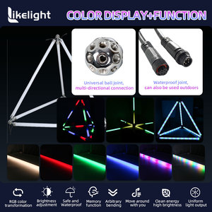 Tube lumineux LED RGB 3D OEM ODM à pixels, DMX512, éclairage à 360 degrés, barre verticale Madrix pour la décoration <span class=keywords><strong>de</strong></span> clubs, <span class=keywords><strong>de</strong></span> scènes et d'événements - Product Image 3