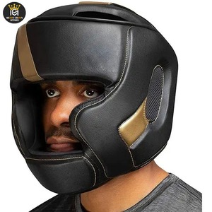 อุปกรณ์ป้องกันศีรษะสำหรับชกมวยทำจากหนังสไตล์ที่กำหนดเองได้ - Product Image 2
