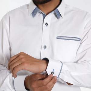 Camisas de vestir con botones formales para hombre personalizadas Camisas de algodón y lino de alta calidad para negocios, oficina y eventos corporativos - Product Image 4