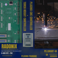Tarjeta Controladora CNC Ethernet de 3 Ejes Radonix PCSMART 4A con Control de Altura de Antorcha, 16 E/S, Memoria EEPROM, 24V