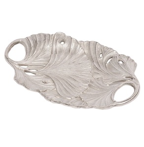 Bol décoratif en aluminium argenté, centre de table au design moderne Offre Spéciale grand bol décoratif pour la maison pour servir des Fruits et des salades - Product Image 2