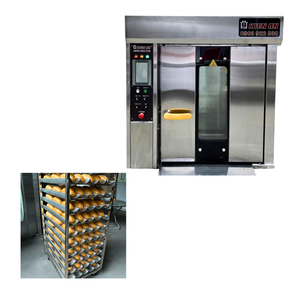 Precio al por mayor 6 bandejas Horno de panadería para pan 20Kw/H Capacidad Equipo de panadería Altuntop Trolley Horno rotatorio Marca de Vietnam - Product Image 1