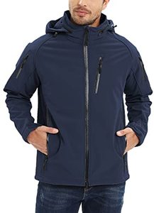 Veste de randonnée en plein air chaude pour hommes Camouflages Veste Softshell en molleton de coton Vestes d'extérieur imperméables - Product Image 2