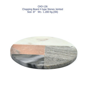 Tabla de cortar redonda de piedra múltiple de última colección, diseño elegante duradero para uso en la cocina y preparación de alimentos con estilo - Product Image 2