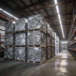 Chatarra de Alambre de Aluminio 6063 de Alta Pureza, Alambre Plateado Brillante en Pacas, Grado de Exportación para Aplicaciones de Fundición de Aleaciones - Product Image 1