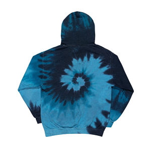 Sudadera con Capucha de Felpa para Mujer, de Talla Grande, con Bordado de Pedrería, Estilo Desgastado, Teñido Anudado, de Poliéster/Algodón - Product Image 5