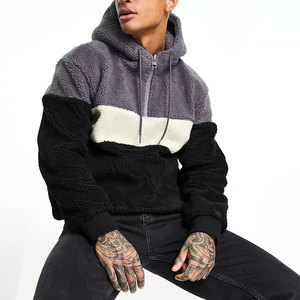 <b>Men's</b> Premium Quality <b>Sherpa</b> <b>Fleece</b> Hoodies Latest Design for Winter Plain Dyed Technique Reasonable Price Top Product - Product Image 6