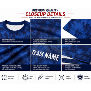Diseña tus Propias Camisetas de Baloncesto Transpirables y Ecológicas 100% Poliéster, Colores y Logotipo Personalizados para Deportes al Aire Libre para Hombre - Product Image 3