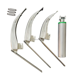 Set de Laringoscopio McCoy Eléctrico de Acero Inoxidable con Certificación CE ISO, 3 Hojas, 1 Mango, Kit de Intubación ENT para Hospitales y Clínicas - Product Image 1