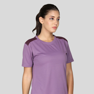 Best Selling Premium Women's Fitness T-Shirt Lightweight and Breathable Fabric for Running <b>Yoga</b> Plain Dyed - Product Image 1