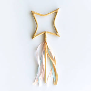 ไม้กายสิทธิ์ของเล่นหวายน่ารักสำหรับเด็กผู้หญิงไม้เท้าวิเศษพ่อมดออกแบบได้ตามต้องการของเล่นเด็กๆ - Product Image 1