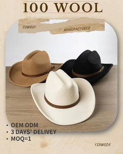 Sombrero Vaquero Occidental Unisex con Ala Ancha para Fiestas de Invierno, Aventuras al Aire Libre, Trabajo en Rancho y Viajes - Product Image 3