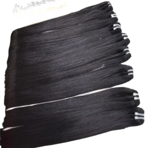 2023 meilleure vente VQ cheveux 100% vierge brut vietnamien os cheveux raides pour les femmes noires au meilleur prix Machine Double trame - Product Image 1