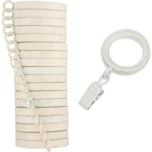 Accesorios para barra de cortina Cortina Anillos de madera Ojal Anillo de cortina de madera de color blanco del exportador indio - Product Image 6