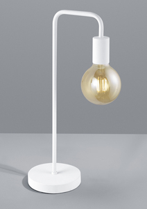 Lámpara de mesa Diallo E27 de metal blanco (Trio Lighting 508000131) - Product Image 2