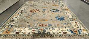 พรมไหมพรมขนแกะรูปทรงเรขาคณิตพรมปูพื้นคุณภาพสูงรูปทรงกลมแบบไม่สม่ำเสมอพร้อมดีไซน์เรียบง่ายหลากสีสำหรับห้องนั่งเล่น - Product Image 4