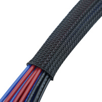 Protector Ignífugo Profesional de PET, Funda Trenzada Expandible para Cables, Malla Flexible para Protección de Cables