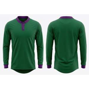 ชุดเล่นคริกเก็ตสำหรับผู้ชายคอกลมแขนยาวคอกลมแบบผ่ารอบคอผ้าเจ๋งน้ำหนักเบาสำหรับประสิทธิภาพในการแข่งขัน - Product Image 3