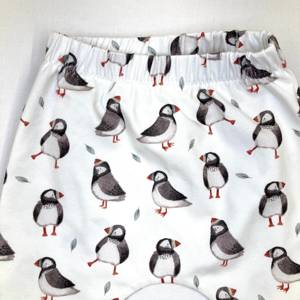 Joggings en coton biologique de qualité supérieure Leggings pour bébés Little Puffin Baby Wear Cadeau de douche de bébé Leggings biologiques durables et écologiques - Product Image 3