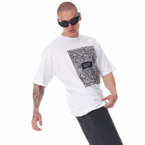 T-shirts de sport de fitness décontractés pour hommes coupe régulière Streetwear pour la course à pied musculation longue conception surdimensionnée 100% coton - Product Image 3