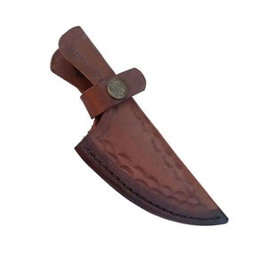 Cuchillo de Caza de Hoja Fija de Acero Inoxidable de Grado Industrial Hecho a Mano con Funda de Cuero, Personalizable OEM, Garantía de 3 Años - Product Image 4