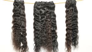 Remy sedoso recto 100% mejor calidad Natural indio templo extensiones de cabello humano ondulado virgen paquetes sueltos onda profunda Super onda - Product Image 4