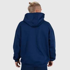 Men's Heavyweight 100% Cotton Hooded Sweatshirts <b>Thick</b> <b>Fleece</b> Oversized Hoodie Custom Print For Winter For Men High Quality - Product Image 2