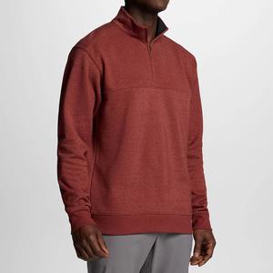 OEM recién llegados transpirable cuarto Zip Pullover hombres 1 4 Zip Fleece Sweater Pullover cuarto Zip up Sweater - Product Image 3