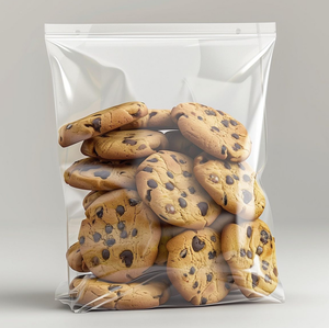 Sac en plastique PE transparent à fermeture éclair avec logo personnalisé pour le stockage durable des vêtements de la maison - Product Image 3