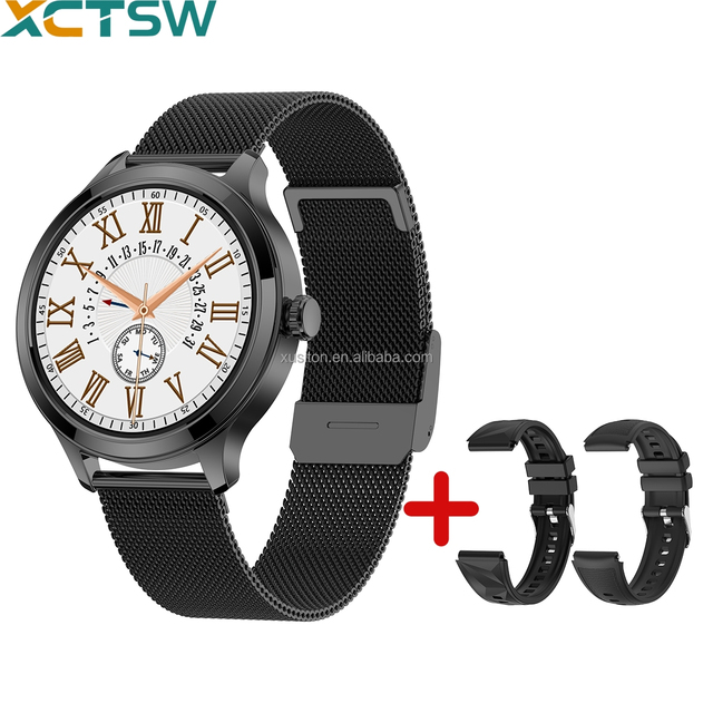 2026 DR12 Luxury Lady Smart Watch 1.27" IPS Display IP67 Heart Rate BT Dialing Calling 22MM 3 Strap Watch for Women Montre Homme